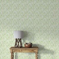 Delicate leaf pattern wallpaper for spring interiors


