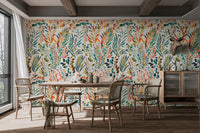 Botanical Fiesta Wallpaper Mural - Giffywalls