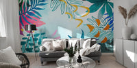 Summer Watercolors Wallpaper Mural - Giffywalls