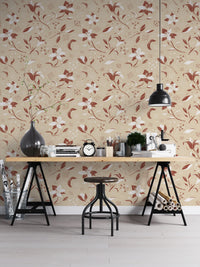 Soft lilies wallpaper for timeless romantic decor

