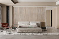 Removable beige wood panel wallpaper for walls