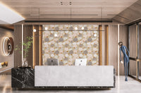 Chic wallpaper with subtle speckled texture