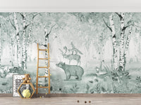 Blue Bear King Wallpaper Murals - Giffywalls