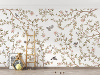 Vibrant Summer Roses Mural
