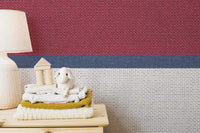 Warm tied thread wallpaper mural for cozy interiors.
