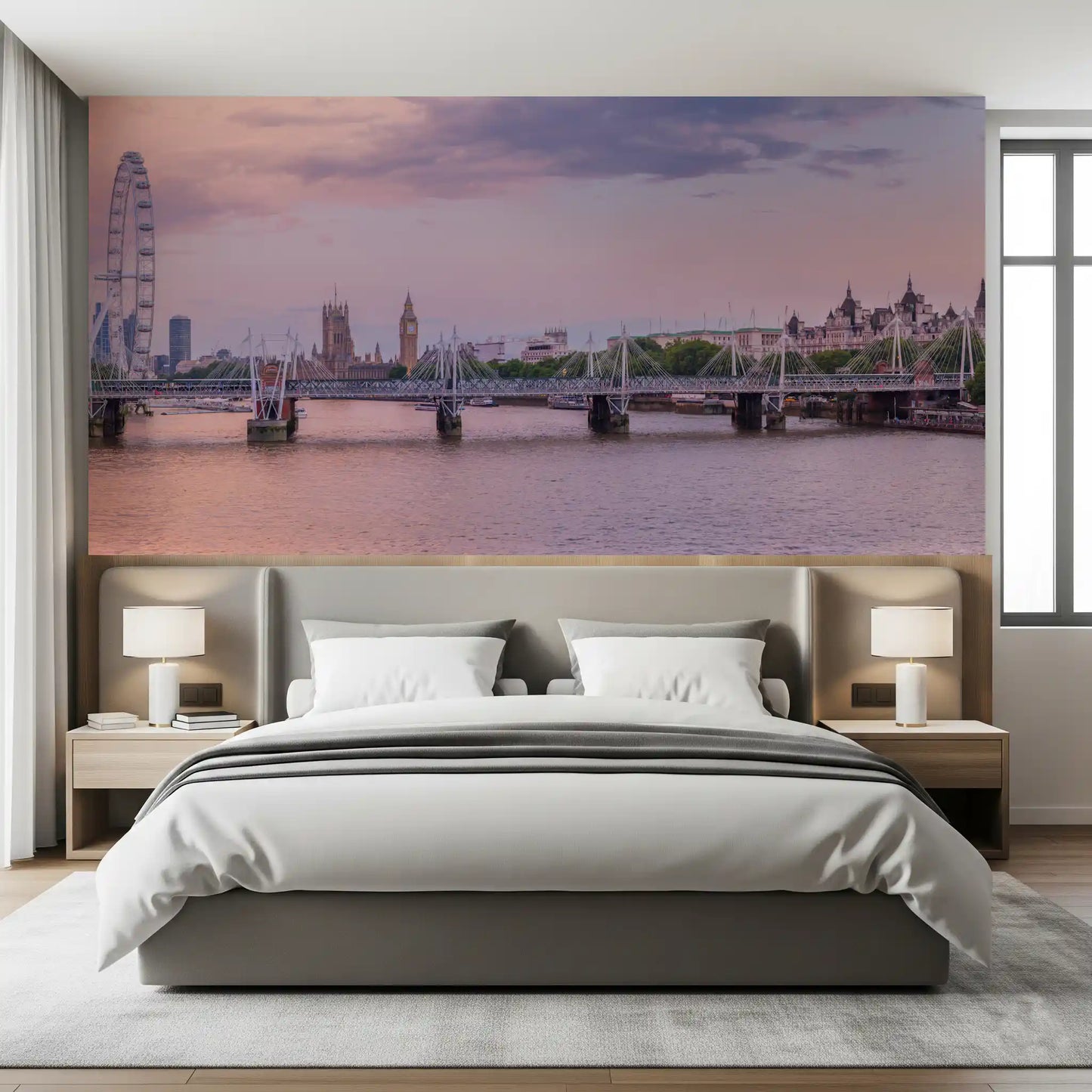 Thames Sunset Skyline Wall Mural