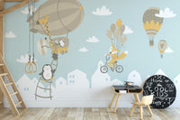 Fox and penguin adventure wallpaper
