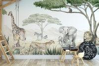 Savannah Jive Mural peel and stick Wallpaper - Giffywalls