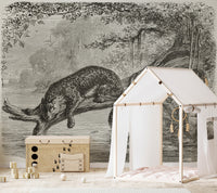 Leopard Print Black Wallpaper
