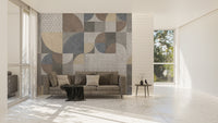 Abstract Cement Texture Geometric Wallpaper - Giffywalls