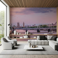 Thames Sunset Skyline Wall Mural