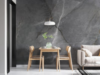 Sleek gray marble wallpaper mural decor
