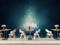 White Lily Wallpaper Mural - Giffywalls