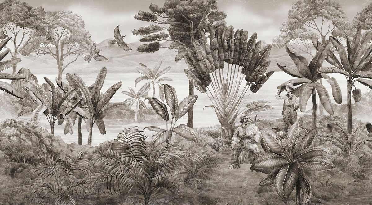 Shooter Sitting Jungle Wallpaper Wall Murals in your room