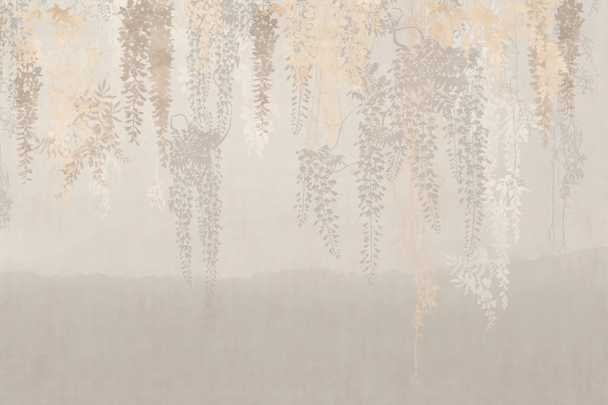 Elysian Autumn Leaf Cascade Wallpaper Mural