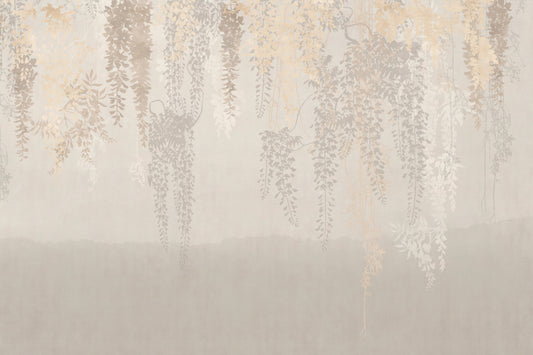 Elysian Autumn Leaf Cascade Wallpaper Mural
