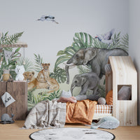 Royal Jungle Safari Wallpaper Murals - Giffywalls