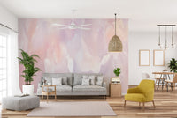 Pink Marble Textured Wallpaper Mural - Giffywalls