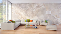 Luxury Beige Onyx Marble Design Wallpaper - Giffywalls
