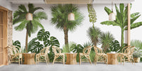 Green Forest Palm tree Wallpaper Murals - Giffywalls