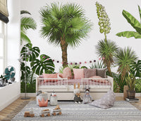 Green Forest Palm tree Wallpaper Murals - Giffywalls