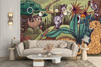 Jungle Animals Wallpaper Murals - Giffywalls