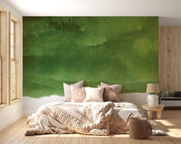 Dark Green Peel and Stick Wallpaper Mural - Giffywalls