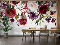 Watercolor floral wall art