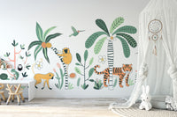 Rainforest Animal kids room Wallpaper - Giffywalls