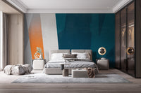 Artistic wallpaper showcasing colorful concrete textures.