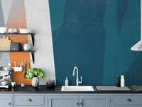 Geometric abstract concrete wall for stylish wallpaper.