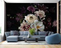 Lily Flower Wallpaper Mural - Giffywalls