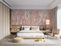 Blush pink floral hanging branch design