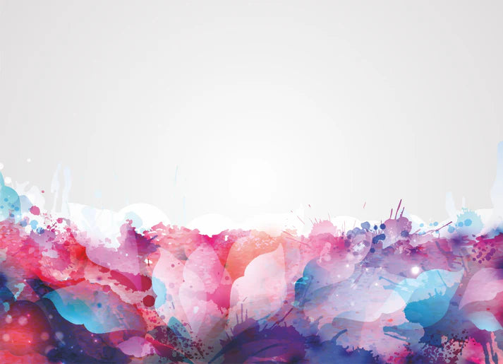 Watercolor Abstract Colorful Leaves Wallpaper Murals