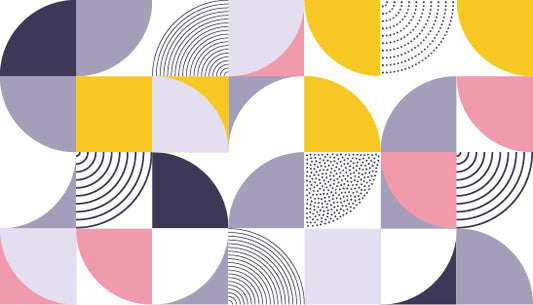 Colorful Swiss Geometric Shapes Wallpaper