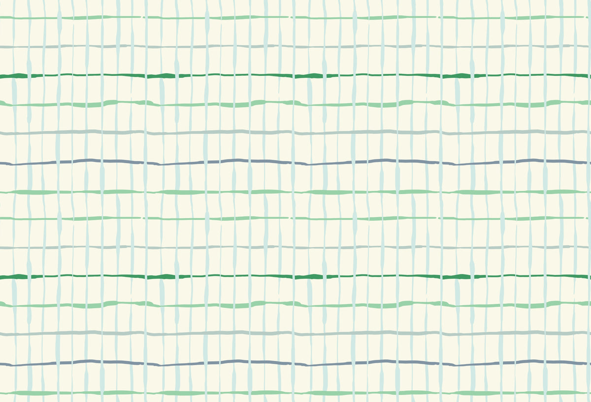 Light Green Handdrawn Lines Wallpaper in your room — zoomed