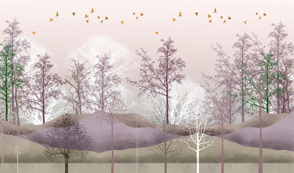 Forest Spooky Trees Wallpaper Murals in your room — zoomed