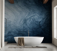 Dark Blue Watercolor Wallpaper Murals - Giffywalls
