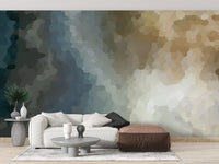 Vintage Grunge Watercolor Paint Stains wallpaper mural
