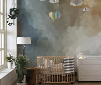 Vintage Grunge Watercolor Paint Stains Wallpaper Murals - Giffywalls