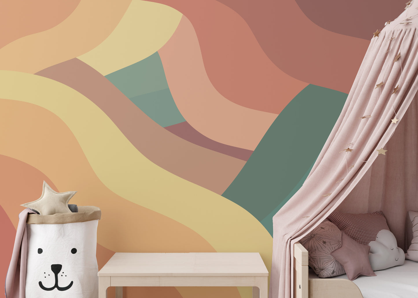 Vintage 70s Peel and Stick Wallpaper
