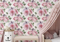 Romantic Floral Repeat Wall Accent