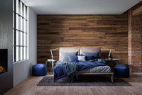 Pine Wood Stipes Interior Wallpaper - Giffywalls