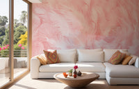 Soft Pink Vintage Color Trends Feather Wallpaper - Giffywalls