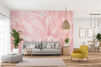 Soft Pink Vintage Color Trends Feather Wallpaper - Giffywalls