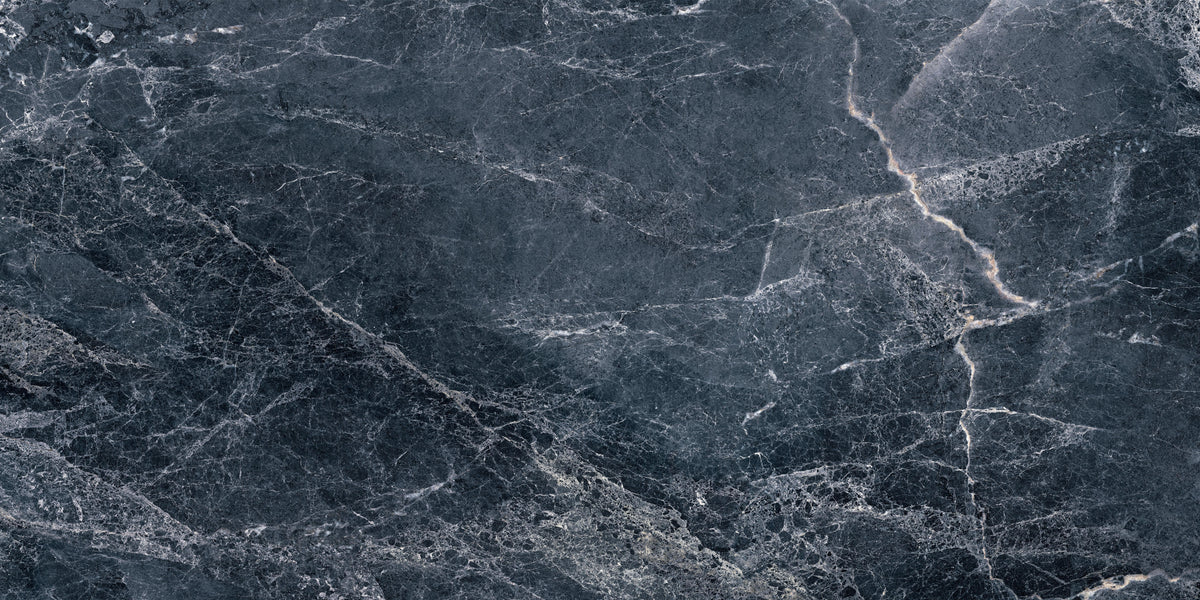 Dark Blue Marble Texture Wall Mural in your room — zoomed