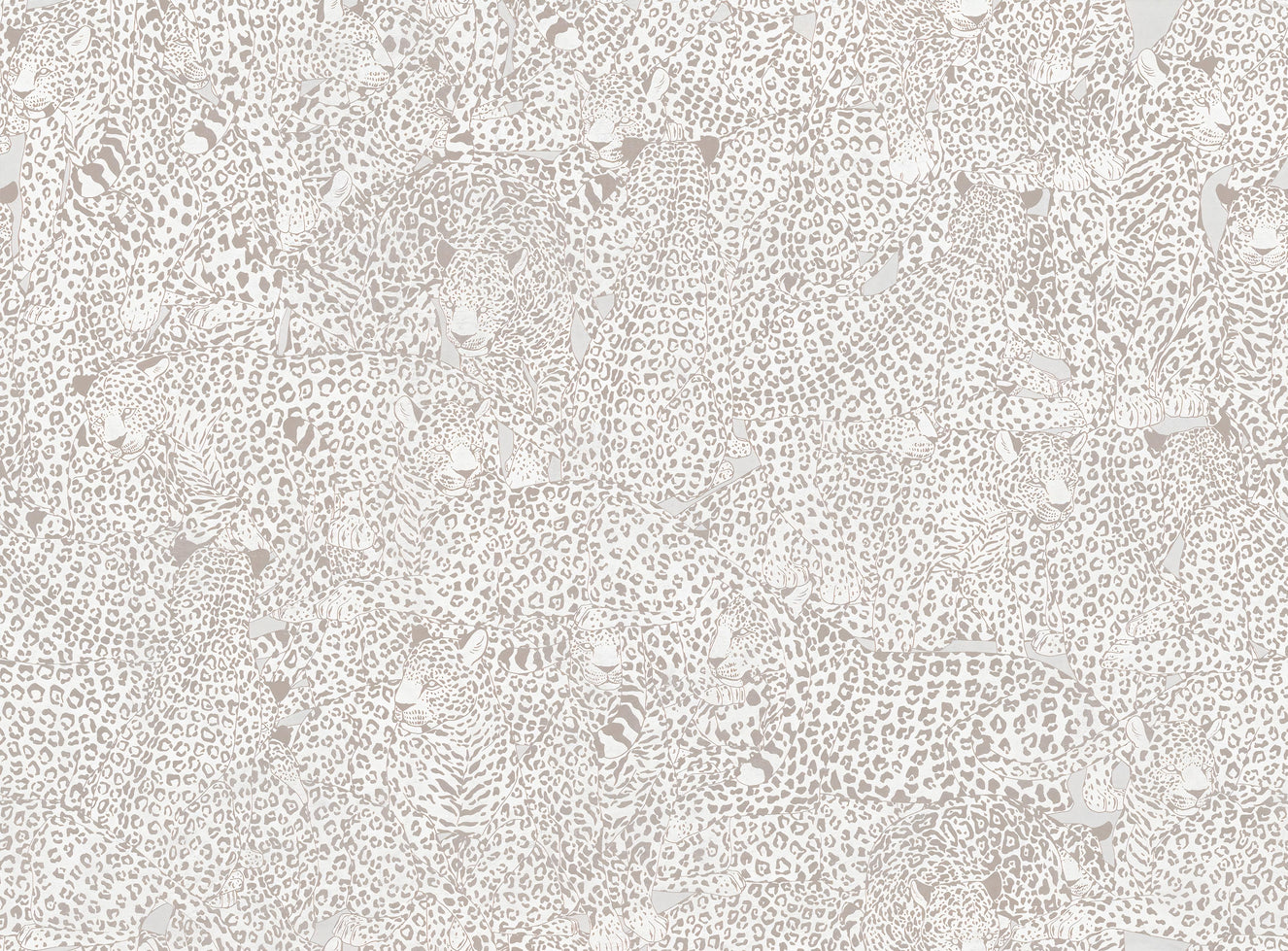 Beige Animal Print Wallpaper Mural