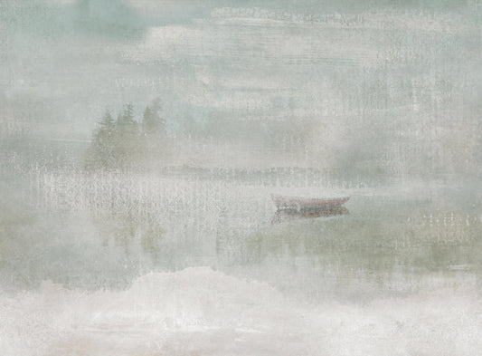 Misty Lake Abstract Wallpaper