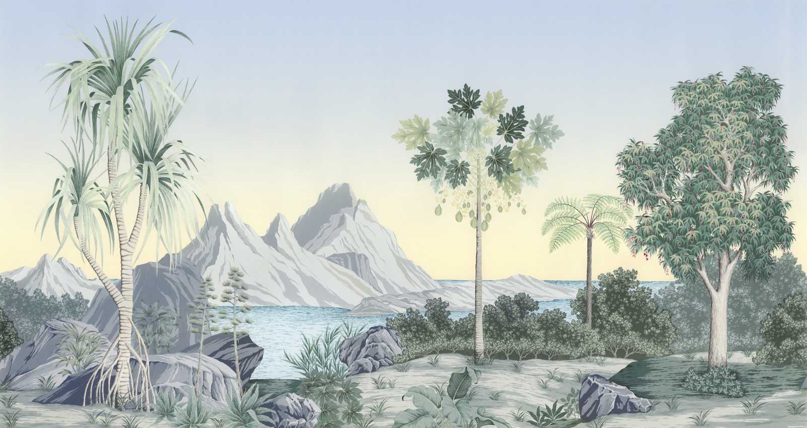 Tropical Paradise Botanical Wall Mural