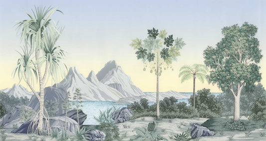Tropical Paradise Botanical Wall Mural
